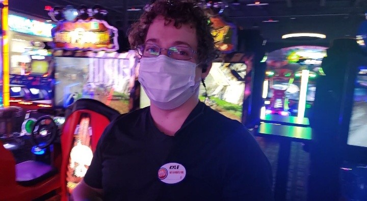 Photo of Kyle at Dave & Buster's