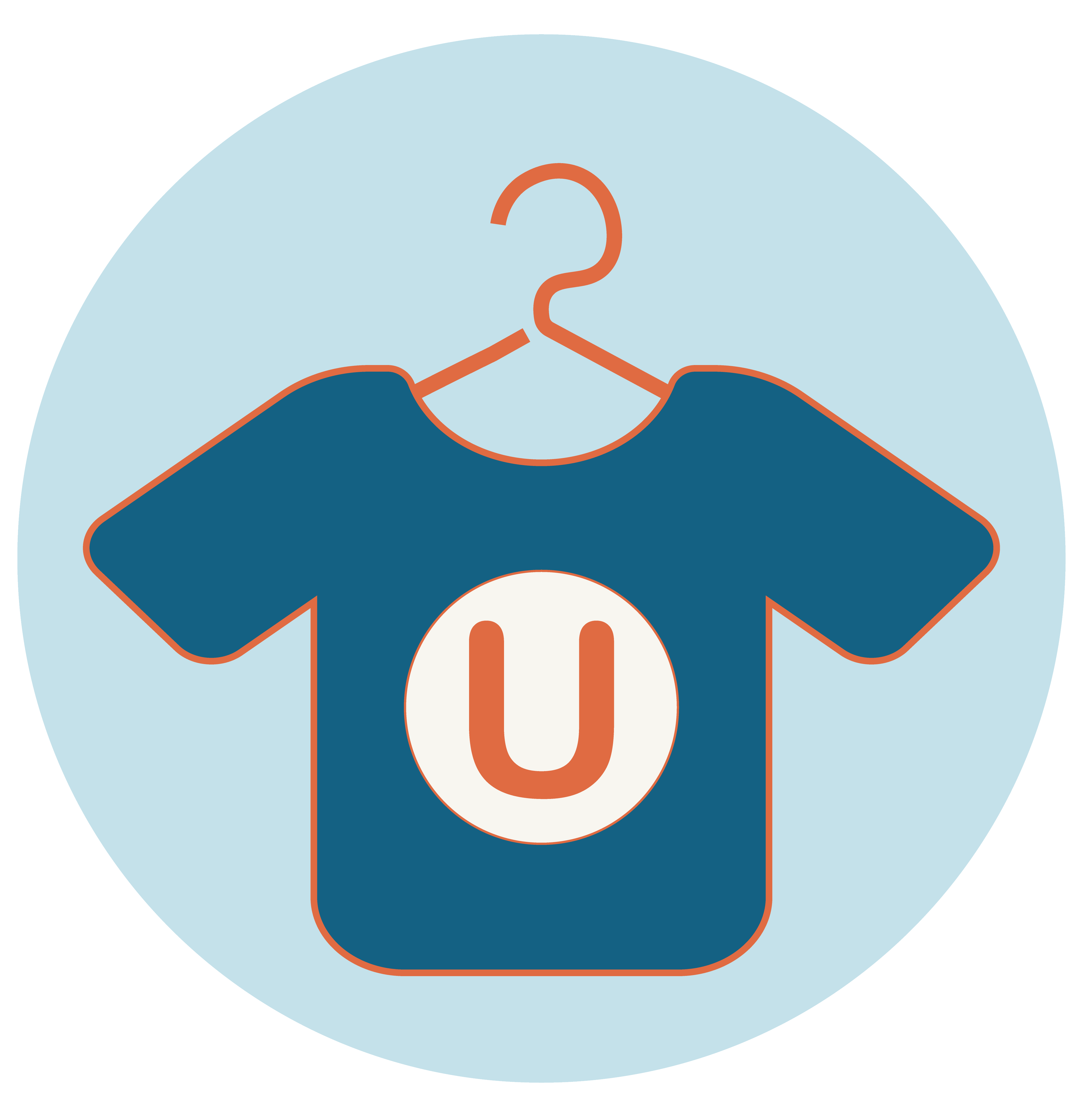 Shirt on hanger icon